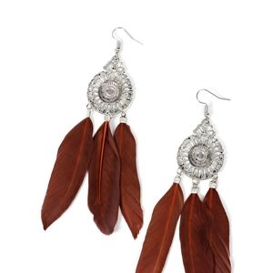 Feather earrings